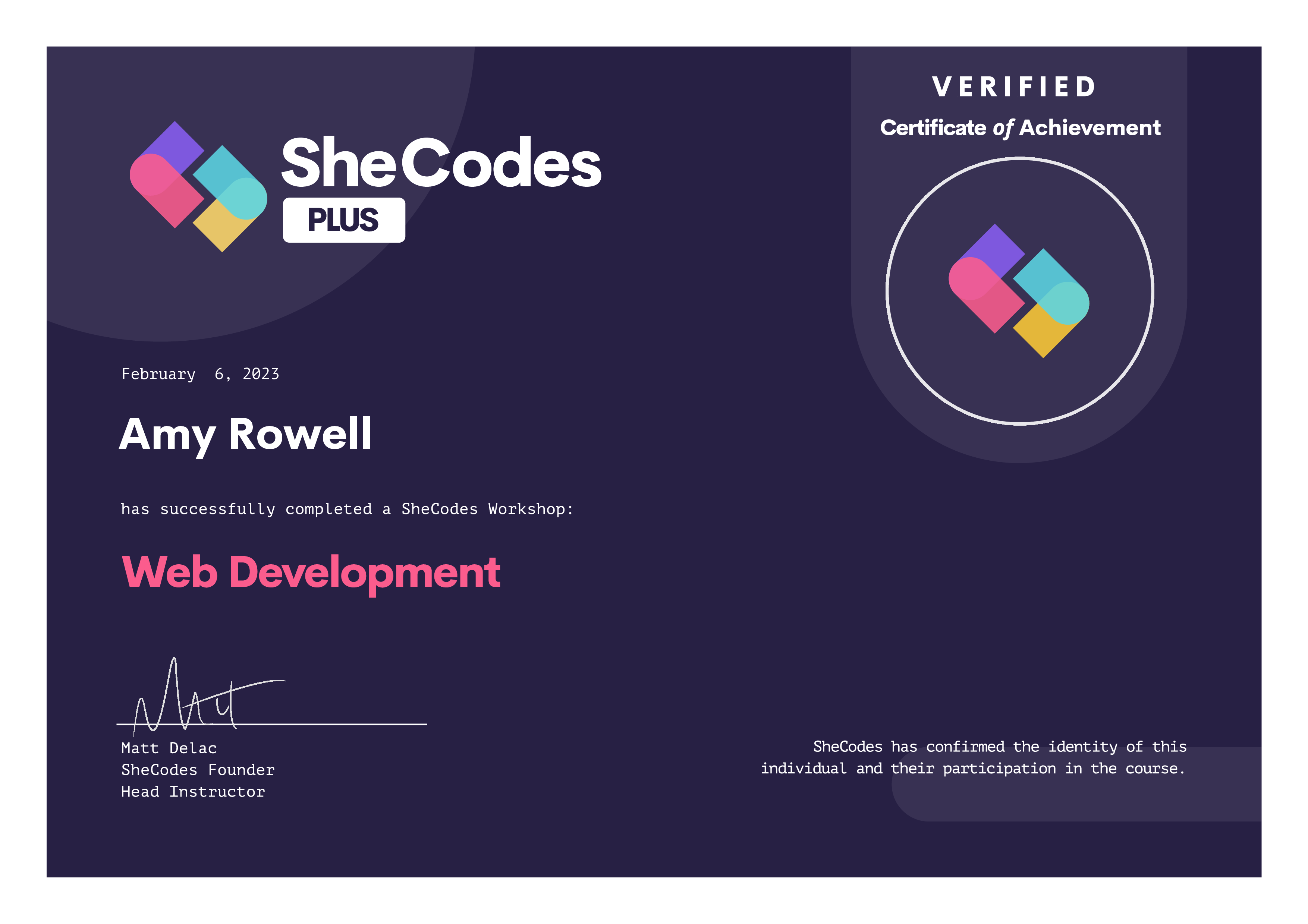 web development certification